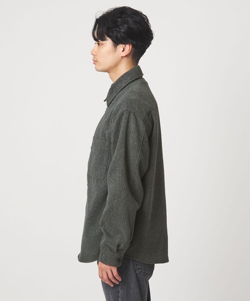 green label relaxing（グリーンレーベルリラクシング）の「ツイードライク CPO ジャケット（シャツ/ブラウス・メンズ・ダークブラウン/ベージュ/ダークグレー・S/L/M/XL）」の11枚目の写真