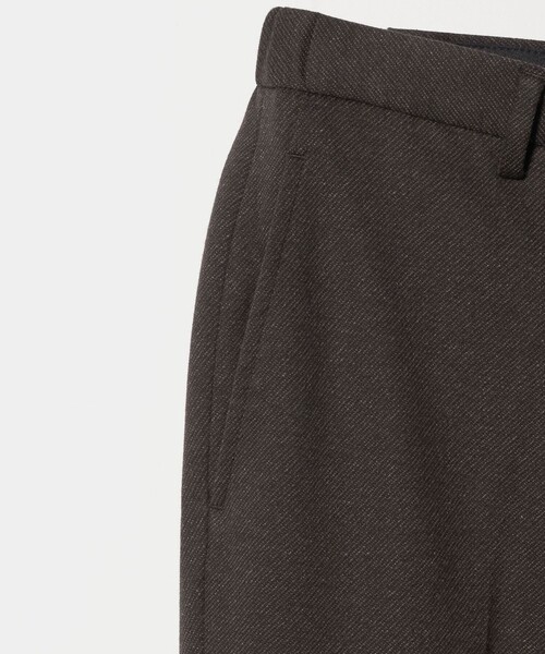 A DAY IN THE LIFE UNITED ARROWS(アデイインザライフユナイテッドアローズ)の「メランジ ジャージーツイル ノープリーツ スラックス-セットアップ対応-<A DAY IN THE LIFE>(スラックス・メンズ・ネイビー/ダークグレー/ダークブラウン・M/XL/S/L)」の18枚目の写真