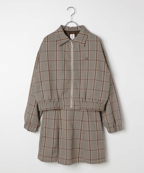 GLOBAL WORK（グローバルワーク）の「2SETジャケット＊プリーツスカート/AND YUA ANY/589206（ブルゾン・キッズ・ブラウン/グレー・SMALL/MEDIUM）」の15枚目の写真