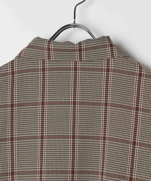 GLOBAL WORK（グローバルワーク）の「2SETジャケット＊プリーツスカート/AND YUA ANY/589206（ブルゾン・キッズ・ブラウン/グレー・SMALL/MEDIUM）」の9枚目の写真