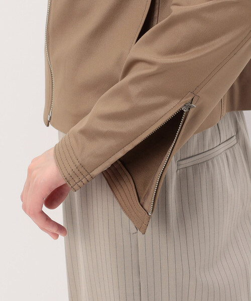 K.T KIYOKO TAKASE(キヨコタカセ)の「ポンチフェイクレザーエンボス ライダースジャケット(ライダースジャケット・レディース・ブラック/キャメル・11号/9号)」の11枚目の写真