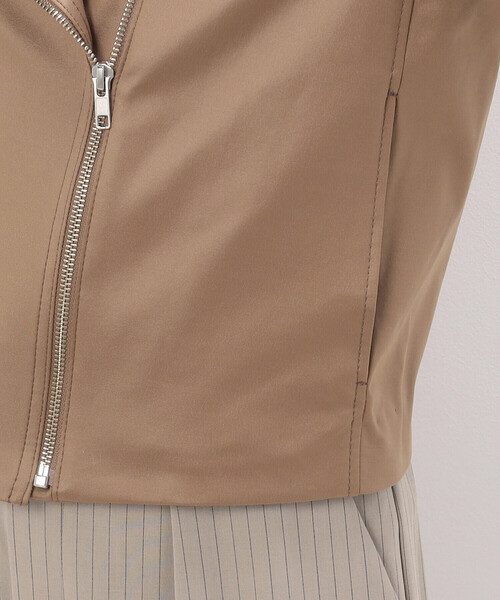 K.T KIYOKO TAKASE(キヨコタカセ)の「ポンチフェイクレザーエンボス ライダースジャケット(ライダースジャケット・レディース・ブラック/キャメル・11号/9号)」の9枚目の写真