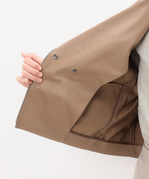 K.T KIYOKO TAKASE(キヨコタカセ)の「ポンチフェイクレザーエンボス ライダースジャケット(ライダースジャケット・レディース・ブラック/キャメル・11号/9号)」の7枚目の写真