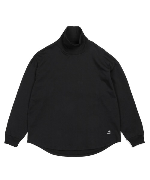 The DUFFER of ST.GEORGE（ザダファーオブセントジョージ）の「8oz HEAVY WEIGHT OVER SIZE ROUND HEM TURTLE NECK L/SL TEE：8オンス ヘビーウェイト オーバーサイズ ラウンドヘム タートルネック ロンT（Tシャツ/カットソー・メンズ・ホワイト/ネイビー/ブラック・X-LARGE/LARGE/MEDIUM/SMALL）」の13枚目の写真