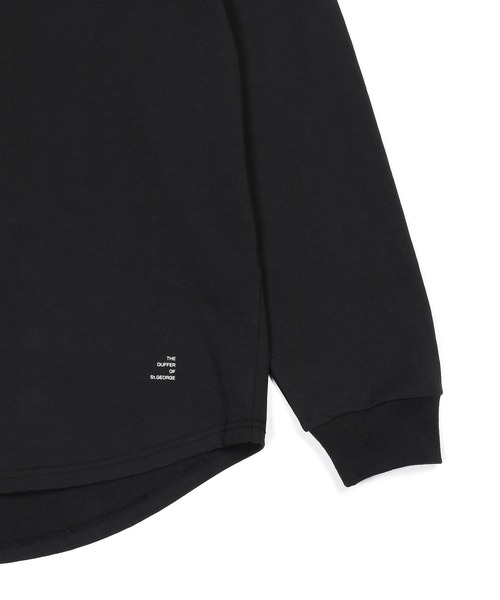 The DUFFER of ST.GEORGE（ザダファーオブセントジョージ）の「8oz HEAVY WEIGHT OVER SIZE ROUND HEM TURTLE NECK L/SL TEE：8オンス ヘビーウェイト オーバーサイズ ラウンドヘム タートルネック ロンT（Tシャツ/カットソー・メンズ・ホワイト/ネイビー/ブラック・X-LARGE/LARGE/MEDIUM/SMALL）」の17枚目の写真