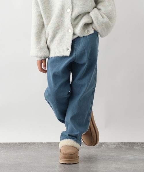 GLOBAL WORK（グローバルワーク）の「スゴラクストレッチデニムパンツ/603685（デニムパンツ・キッズ・サックスブルー/ブラック・150cm/160cm/140cm/130cm）」の2枚目の写真