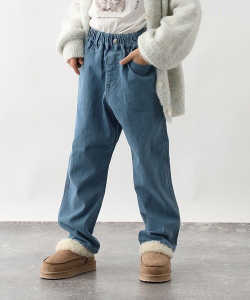 GLOBAL WORK（グローバルワーク）の「スゴラクストレッチデニムパンツ/603685（デニムパンツ・キッズ・サックスブルー/ブラック・150cm/160cm/140cm/130cm）」の18枚目の写真