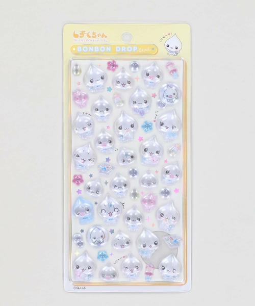 SPINNS（スピンズ）の「【nini toys/ニニトイズ】≪しずくちゃん≫ボンボンドロップシール/ぷくぷく/シール（ステッカー/テープ・レディース・B/C/D/A・ONESIZE）」の3枚目の写真