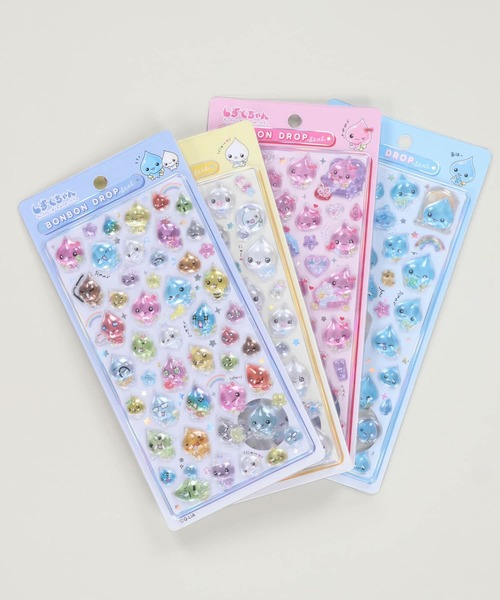 SPINNS（スピンズ）の「【nini toys/ニニトイズ】≪しずくちゃん≫ボンボンドロップシール/ぷくぷく/シール（ステッカー/テープ・レディース・B/C/D/A・ONESIZE）」の5枚目の写真