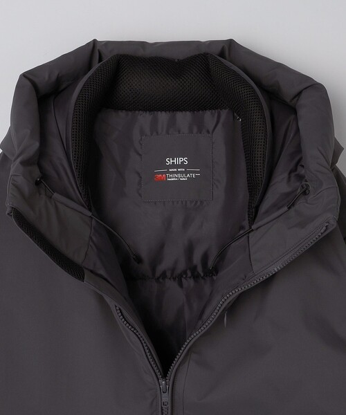 SHIPS(シップス)の「SHIPS: 〈透湿・撥水〉Thinsulate パデッド パーカ(ダウンジャケット/コート・メンズ・チャコールグレー/ブラック/ネイビー/コバルトブルー/ダークグレー/グレー系その他・SMALL/MEDIUM/LARGE/X-LARGE)」の9枚目の写真