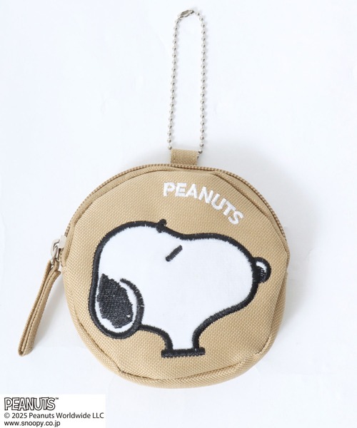 PEANUTS（ピーナッツ）の「PEANUTS SNOOPY（ピーナッツ スヌーピー）キャラクター刺繍ミニポーチ キーホルダー チャーム（ポーチ・レディース・ベージュ/ブラック/グレー・FREE）」の19枚目の写真