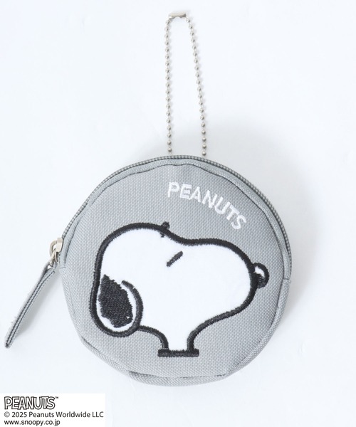 PEANUTS（ピーナッツ）の「PEANUTS SNOOPY（ピーナッツ スヌーピー）キャラクター刺繍ミニポーチ キーホルダー チャーム（ポーチ・レディース・ベージュ/ブラック/グレー・FREE）」の12枚目の写真