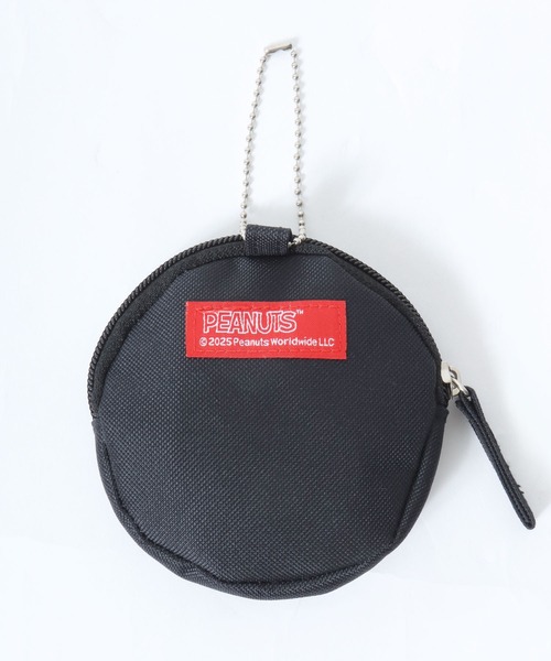 PEANUTS（ピーナッツ）の「PEANUTS SNOOPY（ピーナッツ スヌーピー）キャラクター刺繍ミニポーチ キーホルダー チャーム（ポーチ・レディース・ベージュ/ブラック/グレー・FREE）」の7枚目の写真