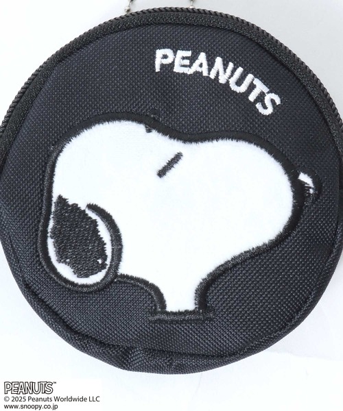 PEANUTS（ピーナッツ）の「PEANUTS SNOOPY（ピーナッツ スヌーピー）キャラクター刺繍ミニポーチ キーホルダー チャーム（ポーチ・レディース・ベージュ/ブラック/グレー・FREE）」の9枚目の写真