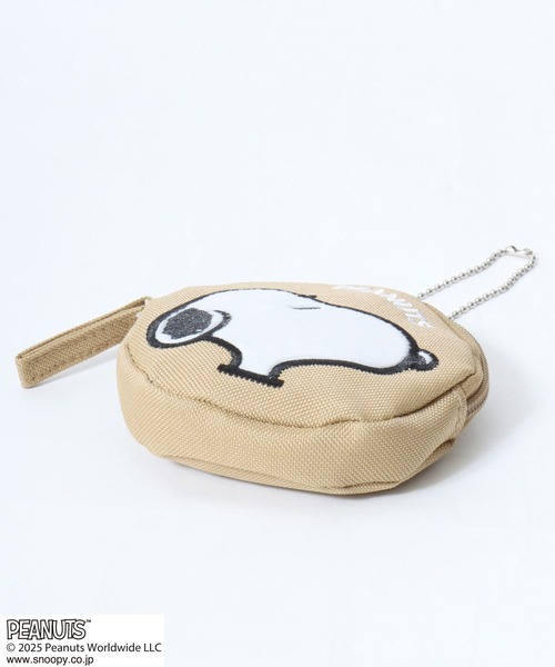 PEANUTS（ピーナッツ）の「PEANUTS SNOOPY（ピーナッツ スヌーピー）キャラクター刺繍ミニポーチ キーホルダー チャーム（ポーチ・レディース・ベージュ/ブラック/グレー・FREE）」の21枚目の写真