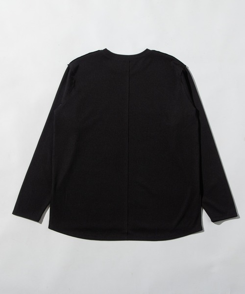 WCJ(ダブルシージェイ)の「【速乾】【防シワ】オーバーサイズアウトシームカットソー(Tシャツ/カットソー・レディース・ブラック/ホワイト・FREE)」の13枚目の写真