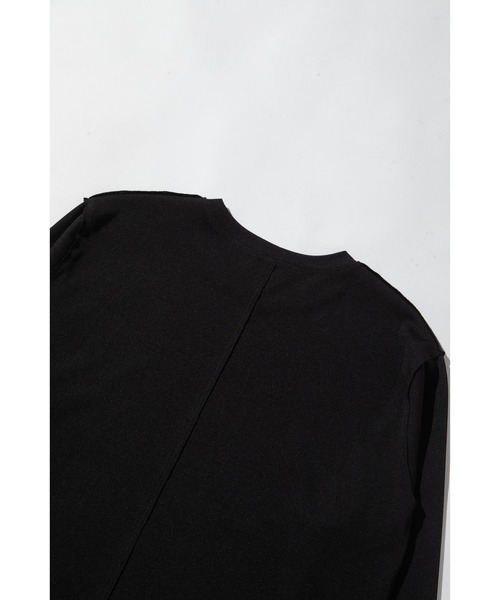 WCJ(ダブルシージェイ)の「【速乾】【防シワ】オーバーサイズアウトシームカットソー(Tシャツ/カットソー・レディース・ブラック/ホワイト・FREE)」の14枚目の写真