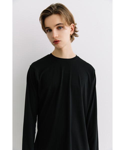 WCJ(ダブルシージェイ)の「【速乾】【防シワ】オーバーサイズアウトシームカットソー(Tシャツ/カットソー・レディース・ブラック/ホワイト・FREE)」の3枚目の写真