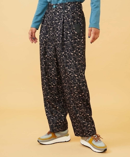 Jocomomola（ホコモモラ）の「Calle de Manuela Malasana アニマルプリントパンツ（その他パンツ・レディース・モカ/ブラック・42/40）」の3枚目の写真