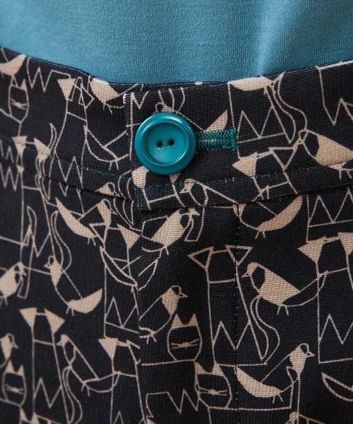 Jocomomola（ホコモモラ）の「Calle de Manuela Malasana アニマルプリントパンツ（その他パンツ・レディース・モカ/ブラック・42/40）」の7枚目の写真