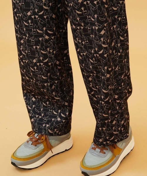 Jocomomola（ホコモモラ）の「Calle de Manuela Malasana アニマルプリントパンツ（その他パンツ・レディース・モカ/ブラック・42/40）」の9枚目の写真