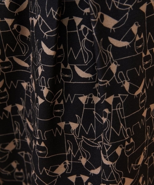 Jocomomola（ホコモモラ）の「Calle de Manuela Malasana アニマルプリントパンツ（その他パンツ・レディース・モカ/ブラック・42/40）」の11枚目の写真