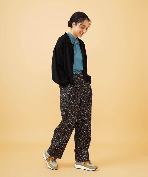 Jocomomola（ホコモモラ）の「Calle de Manuela Malasana アニマルプリントパンツ（その他パンツ・レディース・モカ/ブラック・42/40）」の12枚目の写真