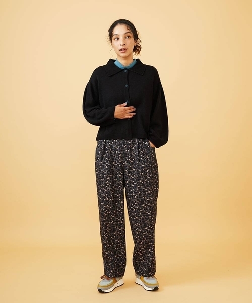 Jocomomola（ホコモモラ）の「Calle de Manuela Malasana アニマルプリントパンツ（その他パンツ・レディース・モカ/ブラック・42/40）」の13枚目の写真