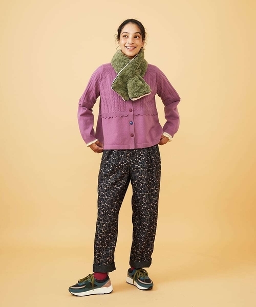 Jocomomola（ホコモモラ）の「Calle de Manuela Malasana アニマルプリントパンツ（その他パンツ・レディース・モカ/ブラック・42/40）」の15枚目の写真