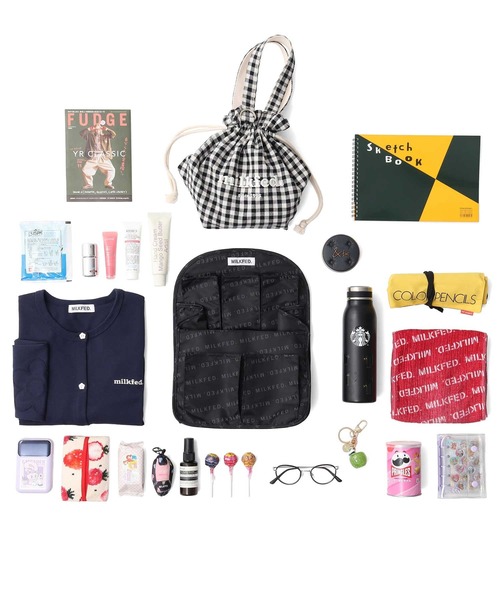 MILKFED.（ミルクフェド）の「BACKPACK ORGANIZER（エコバッグ/サブバッグ・レディース・ブラック・ONE SIZE）」の4枚目の写真