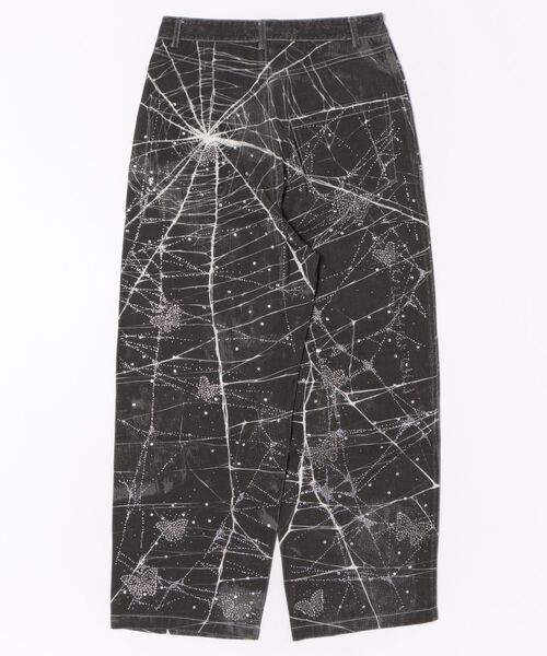 L.H.P(エルエイチピー)の「CFIERCE/フィアス/Spider Butterfly Rhinestone Jeans(デニムパンツ・レディース・ブラック・M/S)」の2枚目の写真