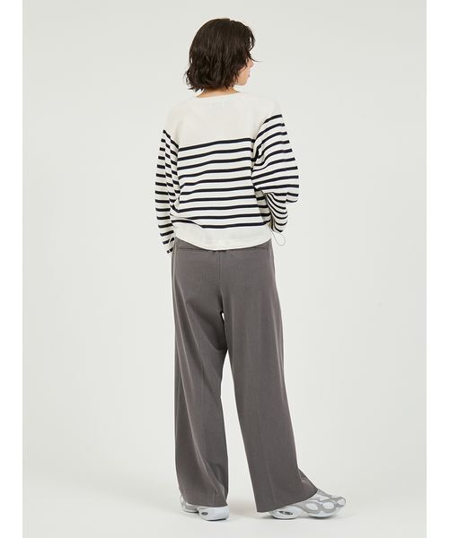 emmi(エミ)の「【セットアップ対応】ワイドレッグタックパンツ(その他パンツ・レディース・イエロー/オリーブ/グレー・0/1)」の14枚目の写真
