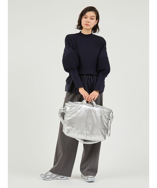 emmi(エミ)の「【セットアップ対応】ワイドレッグタックパンツ(その他パンツ・レディース・イエロー/オリーブ/グレー・0/1)」の16枚目の写真