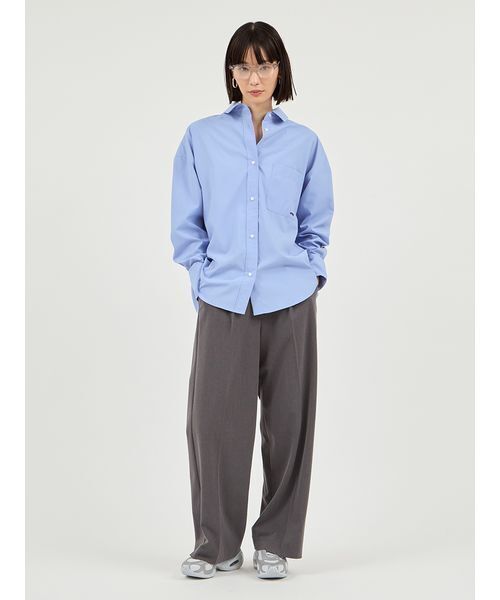 emmi(エミ)の「【セットアップ対応】ワイドレッグタックパンツ(その他パンツ・レディース・イエロー/オリーブ/グレー・0/1)」の22枚目の写真