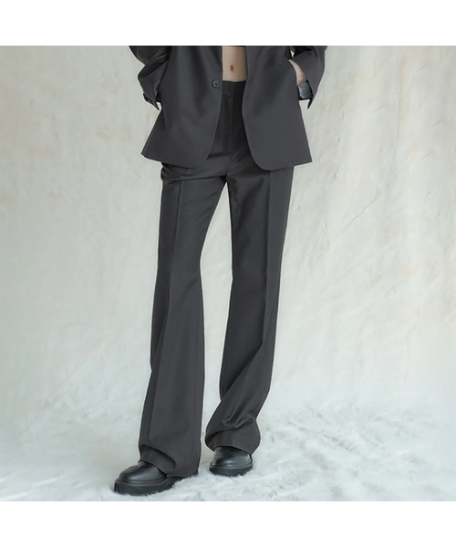 AVANDRESS(アバンドレス )の「Semi Bootscut Slacks 102 CHARCOAL(スラックス・レディース・チャコール・SMALL/MEDIUM/LARGE)」の1枚目の写真