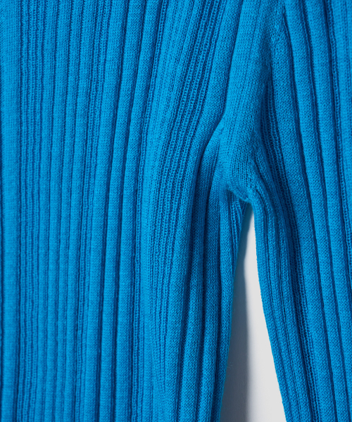 TTUDEMENT(トュードメント)の「BOATNECK RIB KNIT_TEAL BLUE(ニット/セーター・レディース・その他・FREE)」の6枚目の写真