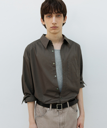 INSILENCE | ウォッシュドハイデンシティシャツ BROWN(シャツ/ブラウス)