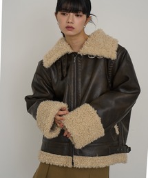 NOGLE(ノグル)のフェイクムートンファージャケット(ムートンコート)