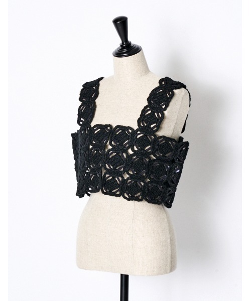 RUMCHE（ラムシェ）の「"ORIGAMI" Bustier / ORIGAMIビスチェ（その他トップス・レディース・ネイビー/ブラック・FREE）」の14枚目の写真