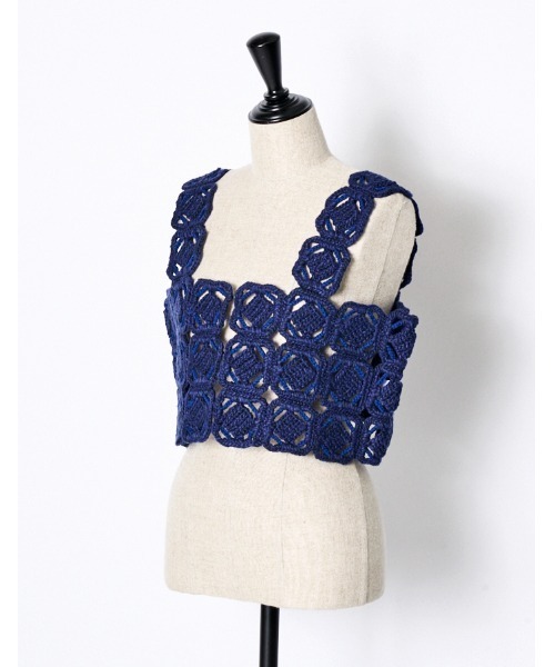 RUMCHE（ラムシェ）の「"ORIGAMI" Bustier / ORIGAMIビスチェ（その他トップス・レディース・ネイビー/ブラック・FREE）」の8枚目の写真