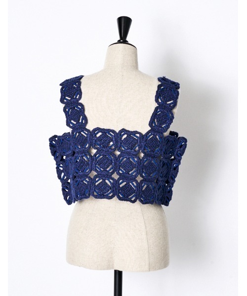 RUMCHE（ラムシェ）の「"ORIGAMI" Bustier / ORIGAMIビスチェ（その他トップス・レディース・ネイビー/ブラック・FREE）」の7枚目の写真