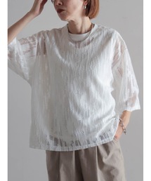 FIL DE FER | ランダムシアーJQ クルーネックTEE(Tシャツ/カットソー)