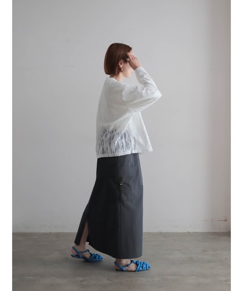 FIL DE FER(フィルデフェール)の「ランダムシアーJQ クルーネックTEE(Tシャツ/カットソー・レディース・ブラウン/ホワイト・FREE)」の22枚目の写真