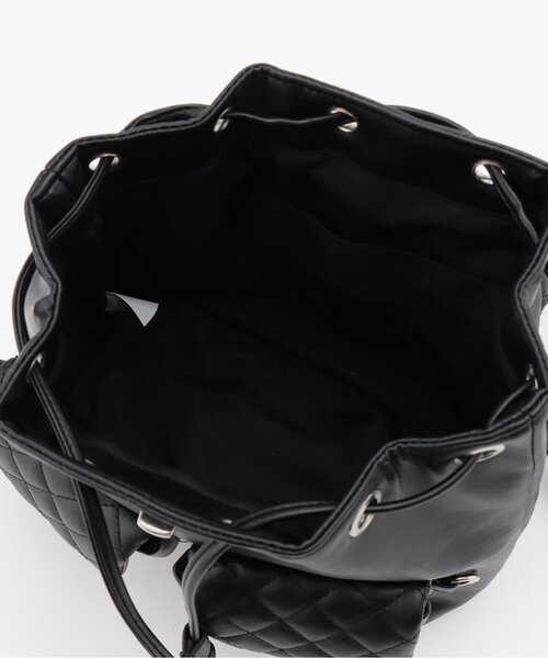 LOVETOXIC(ラブトキシック)の「キルティングミニリュック(バックパック/リュック・キッズ・アイボリー/ブラック・F)」の9枚目の写真