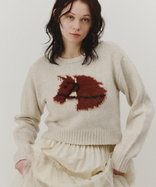 シャギーホースニットプルオーバー（ニット/セーター）｜PERNA（ペルナ