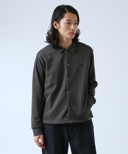 B.C STOCK（ベーセーストック）の「C.H.G シャツカーディガン（シャツ/ブラウス・メンズ・チャコールグレー/ブラック・LARGE/MEDIUM）」の2枚目の写真