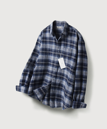 MOOD INSIDE（ムードインサイド）の「フランネルチェックシャツ_Blue（シャツ/ブラウス）」