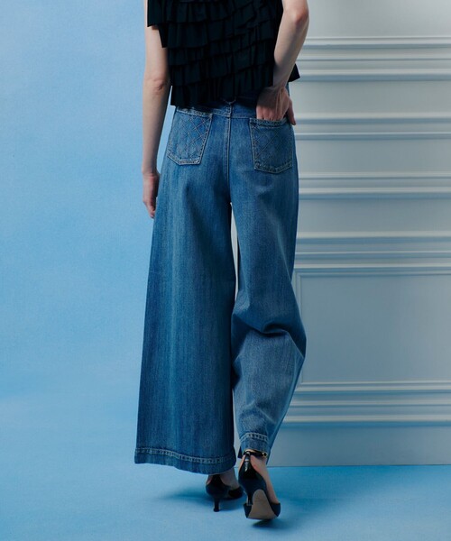 LOULOU WILLOUGHBY(ルルウィルビー)の「◇【LOULOU WILLOUGHBY】デニムバギーパンツ(デニムパンツ・レディース・インディゴブルー・1/2)」の8枚目の写真