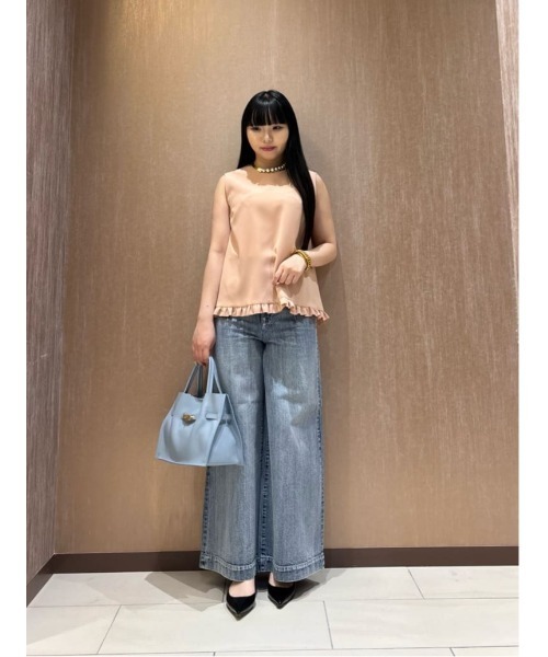 LOULOU WILLOUGHBY(ルルウィルビー)の「◇【LOULOU WILLOUGHBY】デニムバギーパンツ(デニムパンツ・レディース・インディゴブルー・1/2)」の4枚目の写真