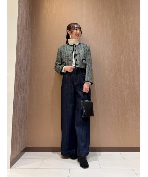 LOULOU WILLOUGHBY(ルルウィルビー)の「◇【LOULOU WILLOUGHBY】デニムバギーパンツ(デニムパンツ・レディース・インディゴブルー・1/2)」の3枚目の写真